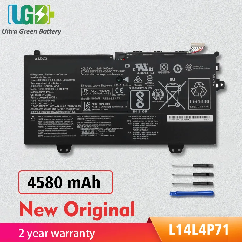 

UGB New Original L14L4P71 Battery For LENOVO Yoga 3 11 Pro 11-5Y10 Yoga 700-11isk Yoga 700-11-6Y54 L14M4P73 L14L4P72 L14M4P71