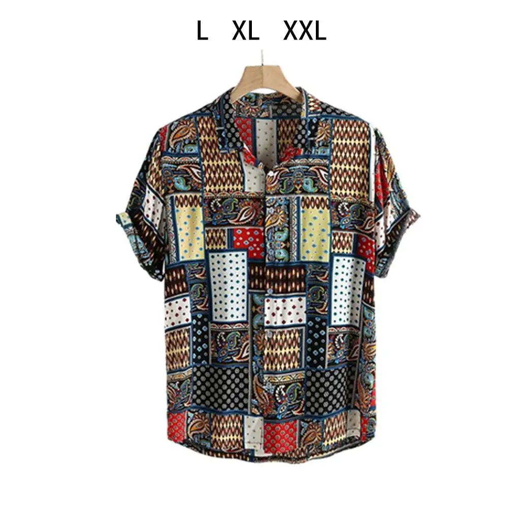 

Mens Shirts, Short Sleeve Shirt, Mens Clothing, Short Sleeve Top, Regular Fit Short Sleeve Print Shirt for Camping, Holidays