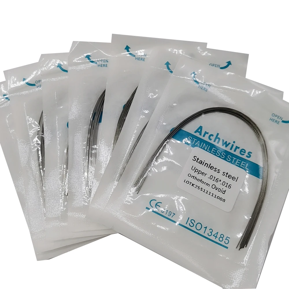 200pcs/20packs Dental Orthodontic Copper Rectangular Niti Arch Wires Damon Form NATURE /OVOIDM /Square dental niti wire
