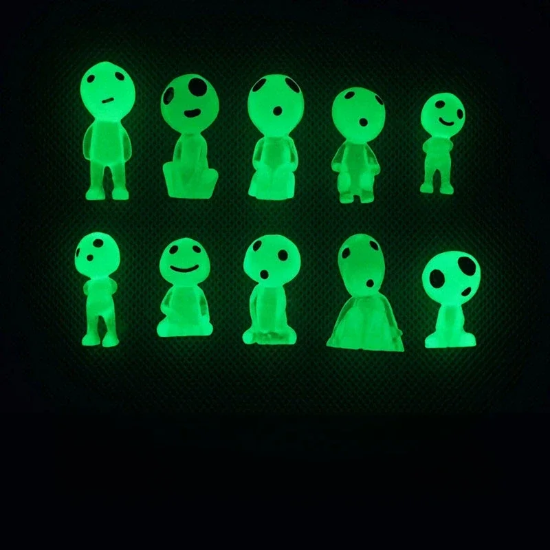 

Миниатюрные фигурки ПВХ, светящиеся в темноте, набор из 10 штук