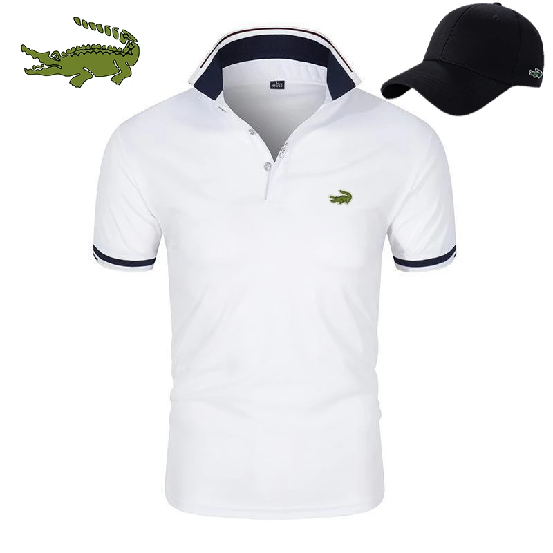 

2023 CARTELO New Embroidery New Summer Polo Shirt Men Hot High Quality Men's Short Sleeve Top Business Casual Polo-shirt for Men