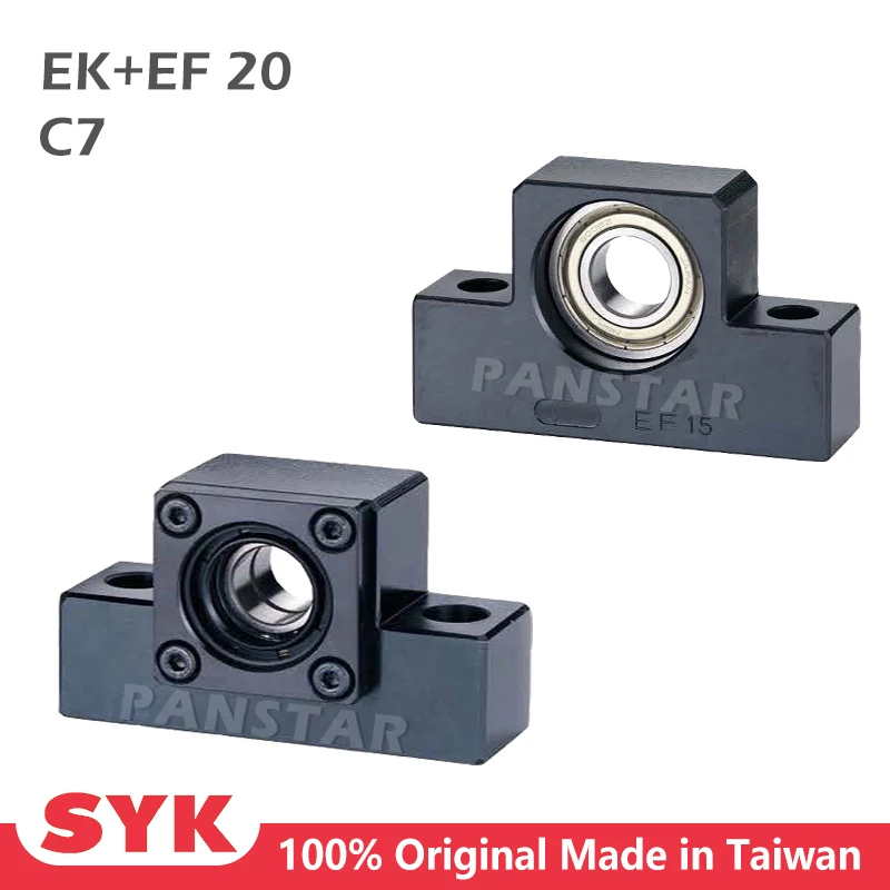 SYK Support Unit Set EKEF Professional EK20 EF20 with C7 for Ball Screw TBI 2505 2510 sfu Premium CNC Parts one set Taiwan
