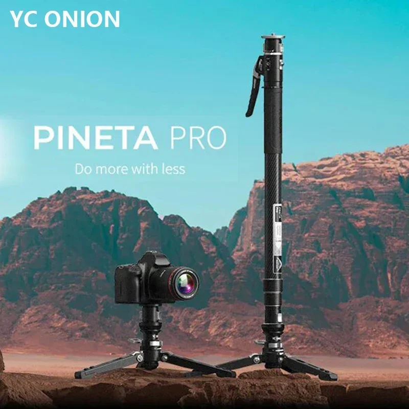 Фото YC Onion Pineta Pro Photography Углеродное волокно Дорожный монопод Монопод Педаль База Легкая Быстросъемная пластина Максимальная нагрузка 11 фунтов/5 кг №1