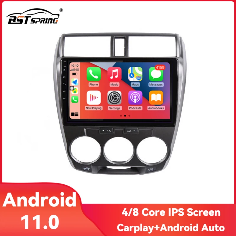 

4 / 8 Core Car Radio Stereo 2 Din For Honda City 2008 2010 - 2013 Android Auto Carplay Audio GPS Multimedia Player