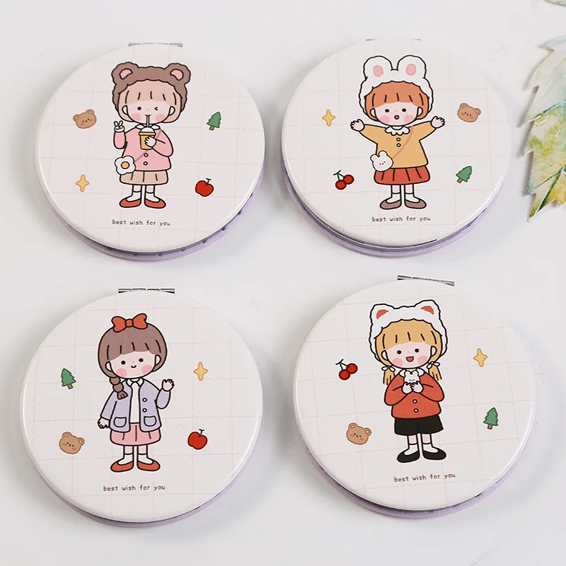 

Small Mirror Wholesale Cute Mini Portable Makeup Mirror Girls Makeup Mirror Small Round Mirror Cartoon Mirror Make Up Mirror