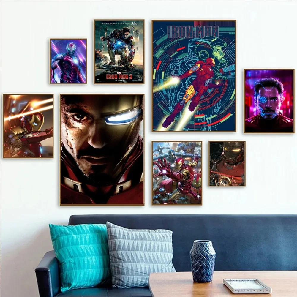 1 Шт. Наклейка С Плакатом железный Человек kawaii Hd Настенная Для Декора Детской