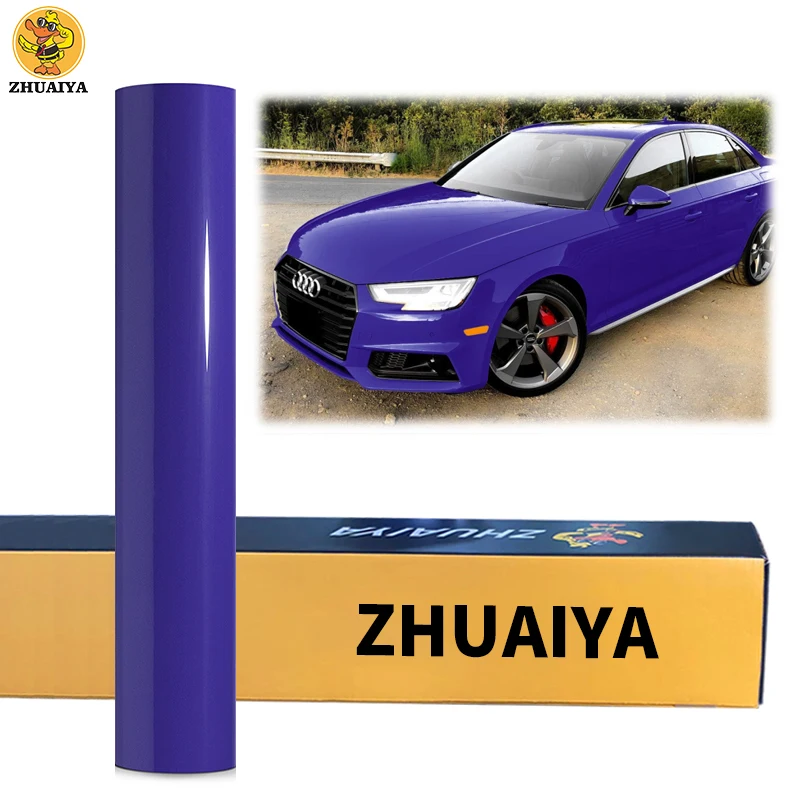 

Блестящая фиолетовая фотопленка ZHUAIYA высочайшего качества, яркая черная виниловая пленка, рулон 1,52x18 м, гарантия качества