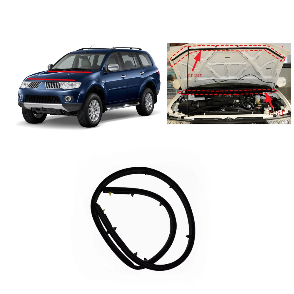 

1 шт. резиновое уплотнение капота для Pajero Sport 2007-2014 KG KH 5902A187, резиновая полоса капота для Montero Sport, уплотнительные ленты для передней части кузова
