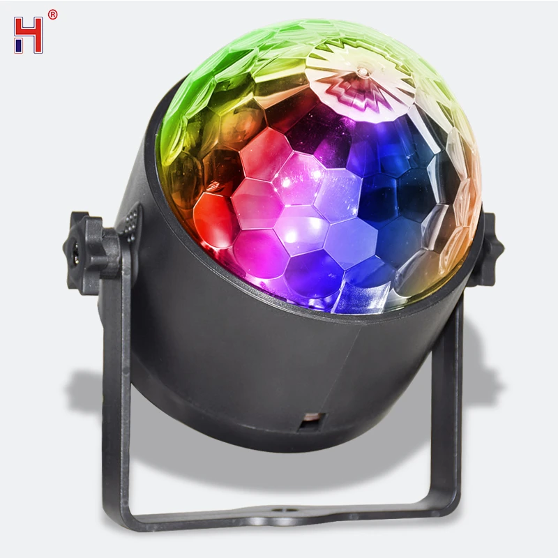 Сценический RGB-светильник со звуковым управлением 3 Вт