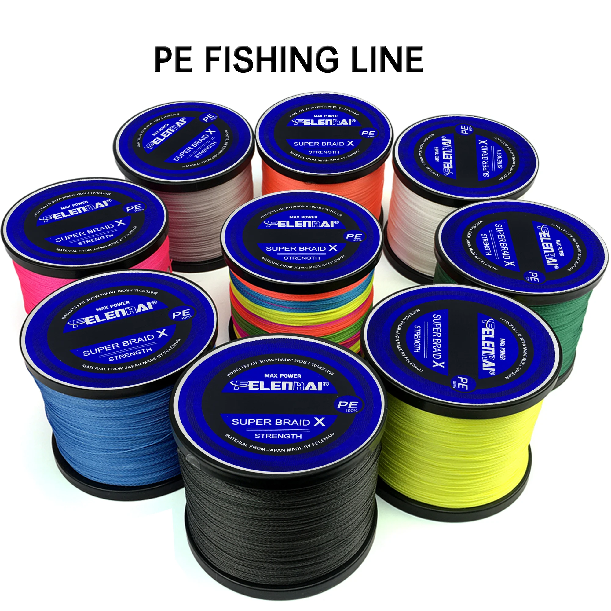 

PHISHGER 4 Strands Braided Fishing Line 300M 500M 1000M Smooth PE Multifilament 10-150lb Carp Feeder Sea Lure Ice Surf FISH