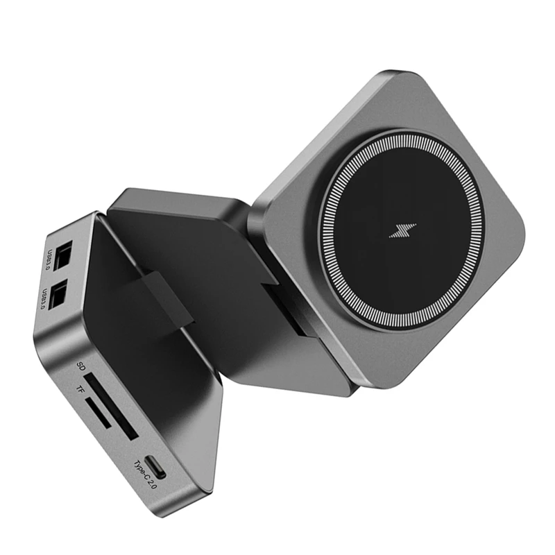 Док-станция 10 в 1 с магнитным всасыванием из алюминиевого сплава