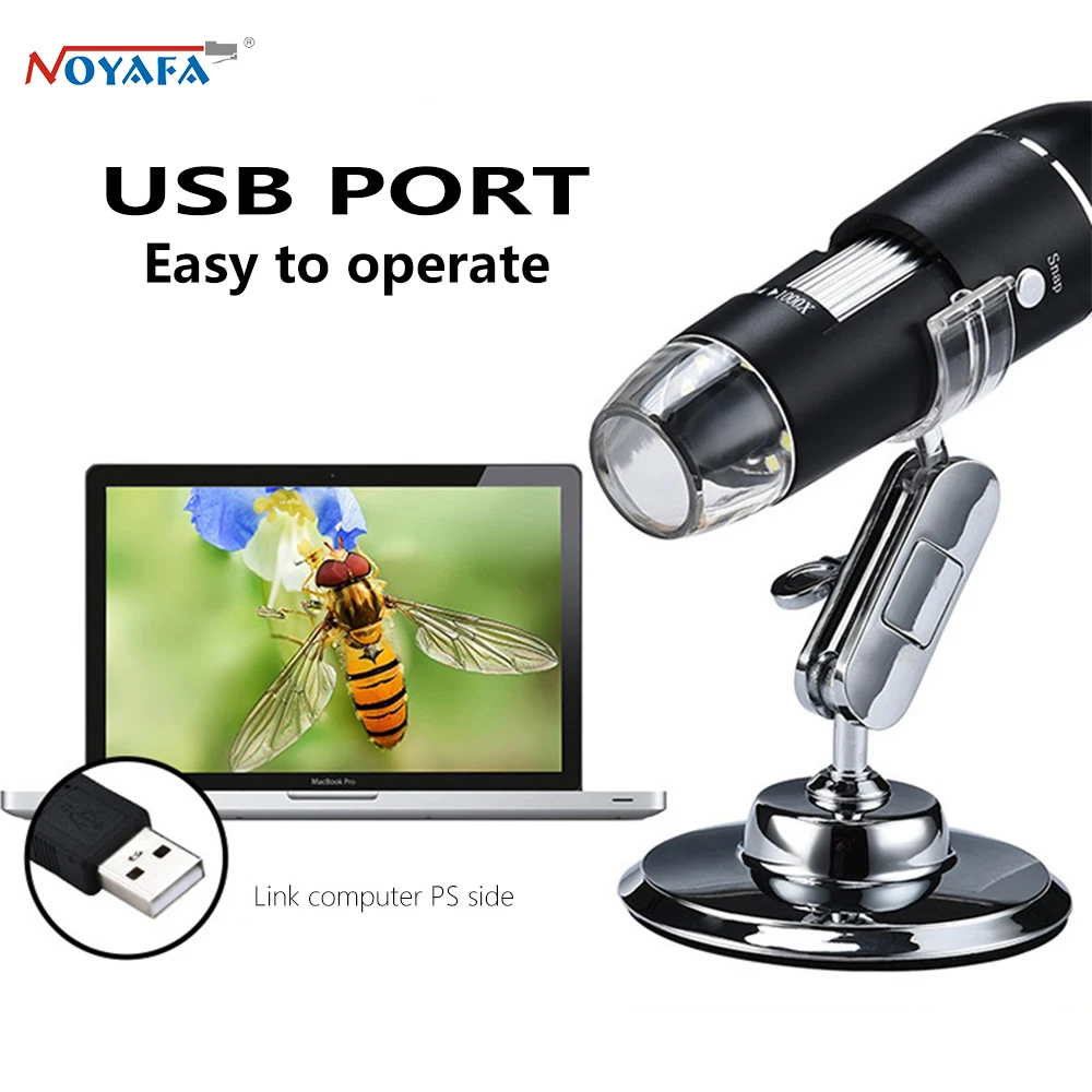 

NOYAFA NF-X4D 1600X Digital Microscope Camera 3in1 Type-C USB Portable Electronic Microscope For Soldering MagnifierPhone Repair
