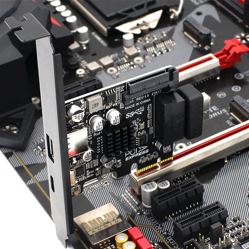 Плата расширения PCIE на USB 3 0 контроллер C 5 Гбит/с высокоскоростная карта с SATA 15