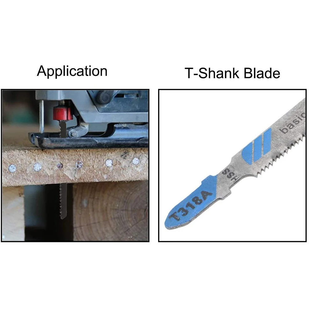 10Pcs HSS Reciprocating Saw Blades Jigsaw Blades T318A 132mm Wood PVC Fibreboard Thin Metal Cutting Hand Tools Accessories