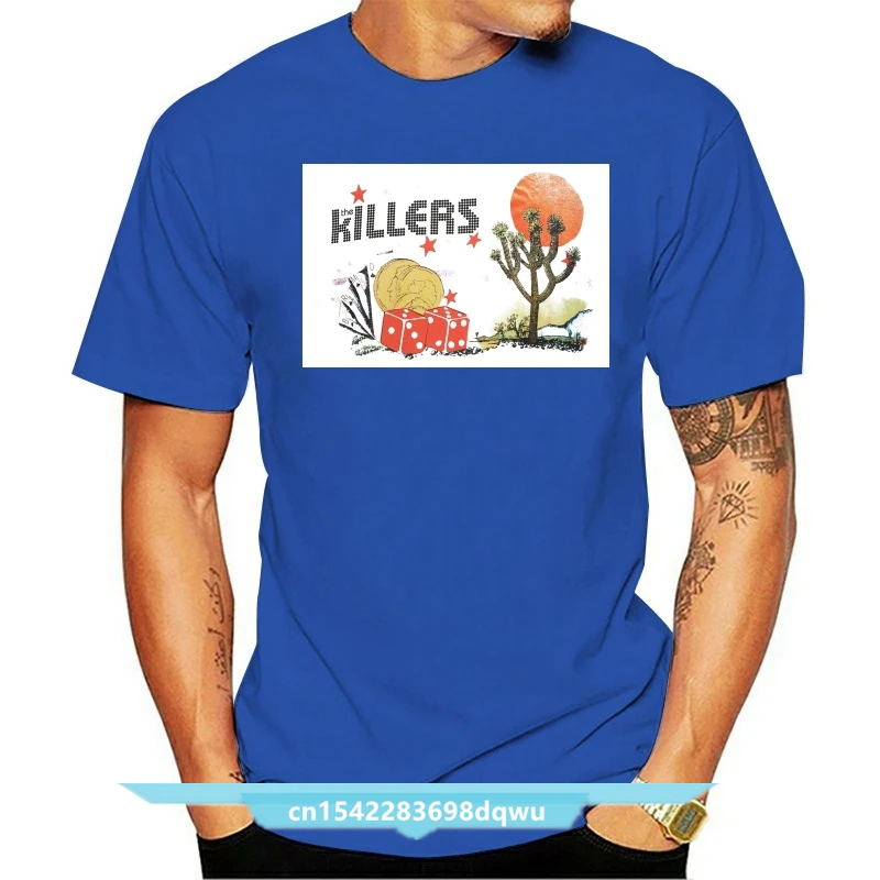 

Original THE KILLERS Band Kaus Logo Joshua Tree Desert XL Kaus Katun Baru Pakaian Jalanan Trendi