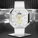 LIGE Mens Watch Square Sports Quartz Wristwatch 30M Waterproof Stopwatch Hollow out Watch for Men Date Clock Belt Military Watch Other Image