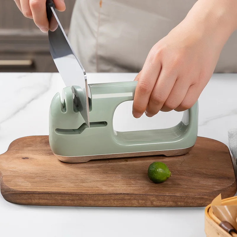 

New Multifunctional Knife Sharpening Artifact Diamond Fine Rod Scissors Kitchen Whetstone Stainless Steel Knife Kitchen Tools