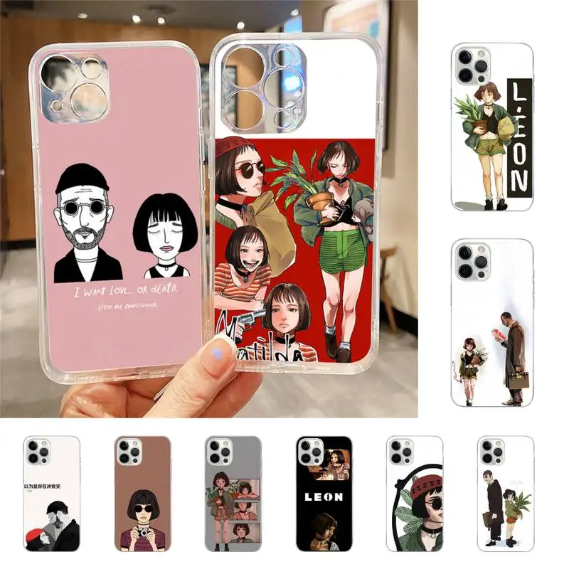 

Movie Killer Leon And Mathilda Phone Case For Iphone 7 8 Plus X Xr Xs 11 12 13 Se2020 Mini Mobile Iphones 14 Pro Max Case