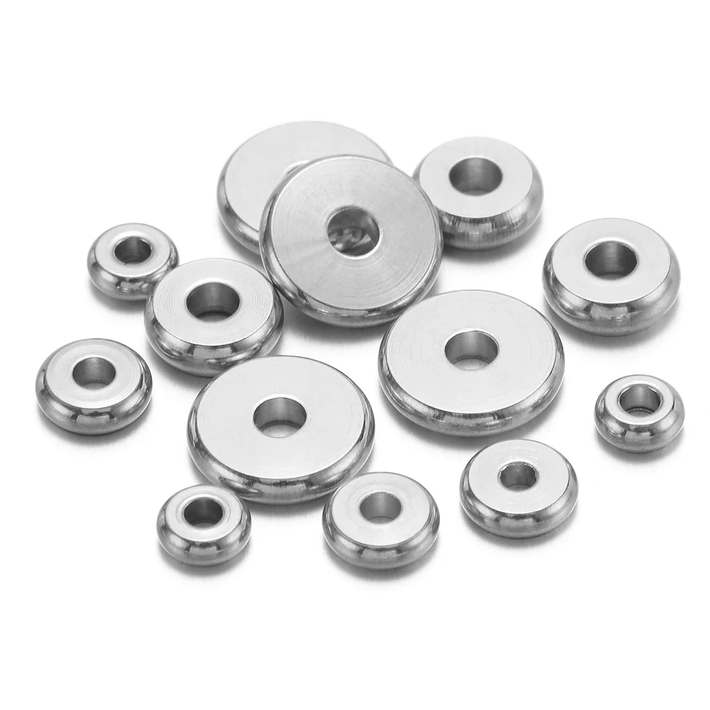 20 шт. 50 бусины из нержавеющей стали