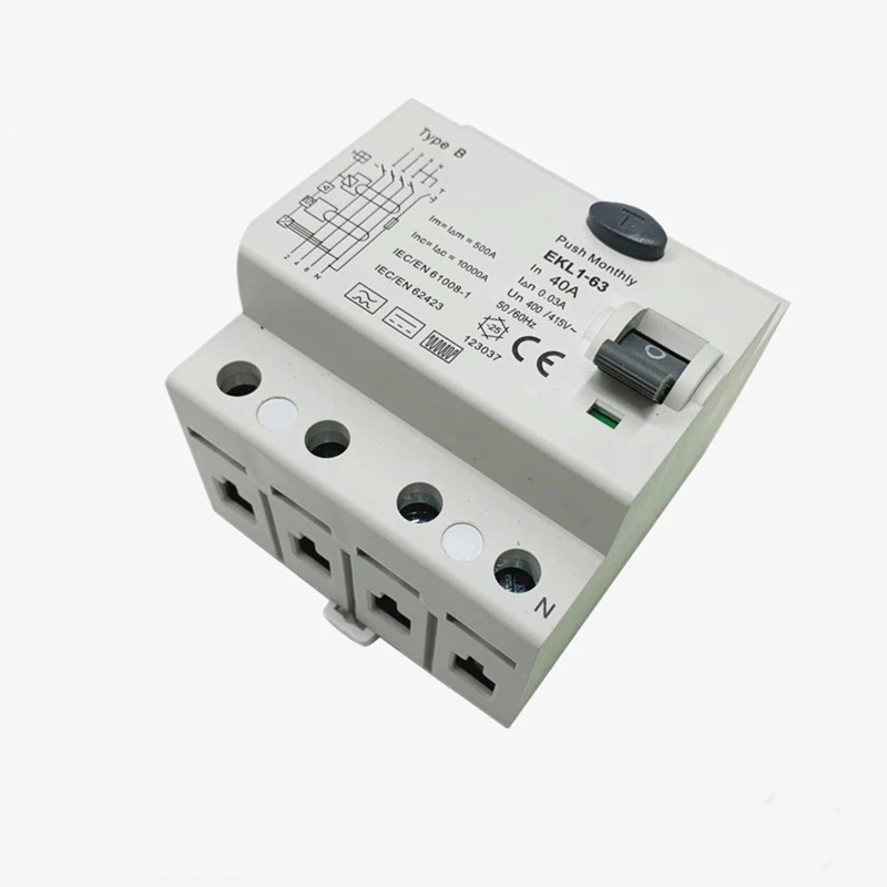 

WUFEN New Energy Electric Vehicle Charging Station Charging Pile Leakage Circuit Breaker 4P 40A