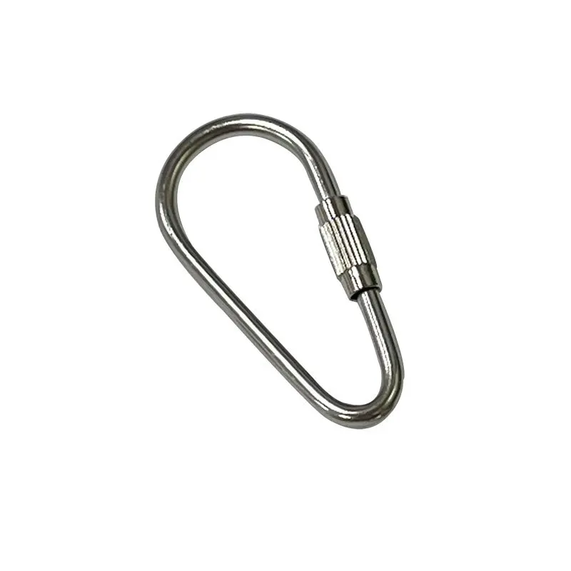 

Metal D Ring Locking Carabiner Keychain Mini Hooks Backpack Climbing Clips Keyring Sports Hiking