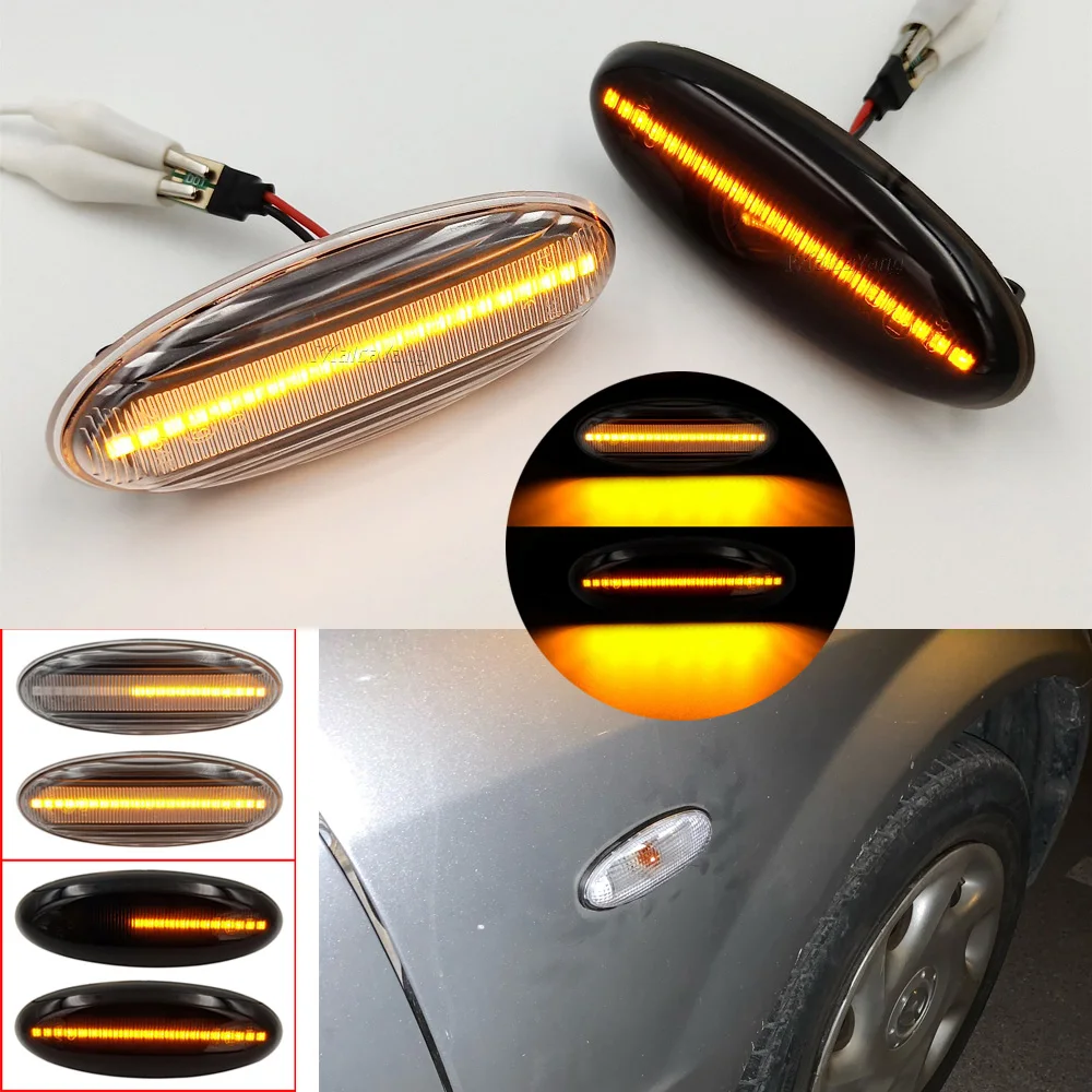 

For Mazda B2500 Pick Up 323 Etude P5 323F Astina Tribute Protege MX-6 LED Side Marker Lights Dynamic Blinker Turn Signal Lamp