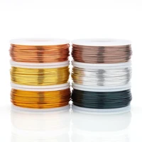 aluminum wire mixed color 20171512 gauge 0 8mm 1 2mm 1 5mm 2mm 6 colors 1rollcolor 6rollsset for jewelry making