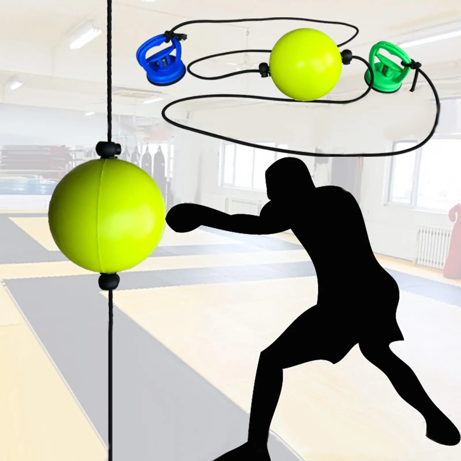

Durable Boxing Ball Punching Ball Adjustable Rope with Suction Cup Punch for Training Skill
