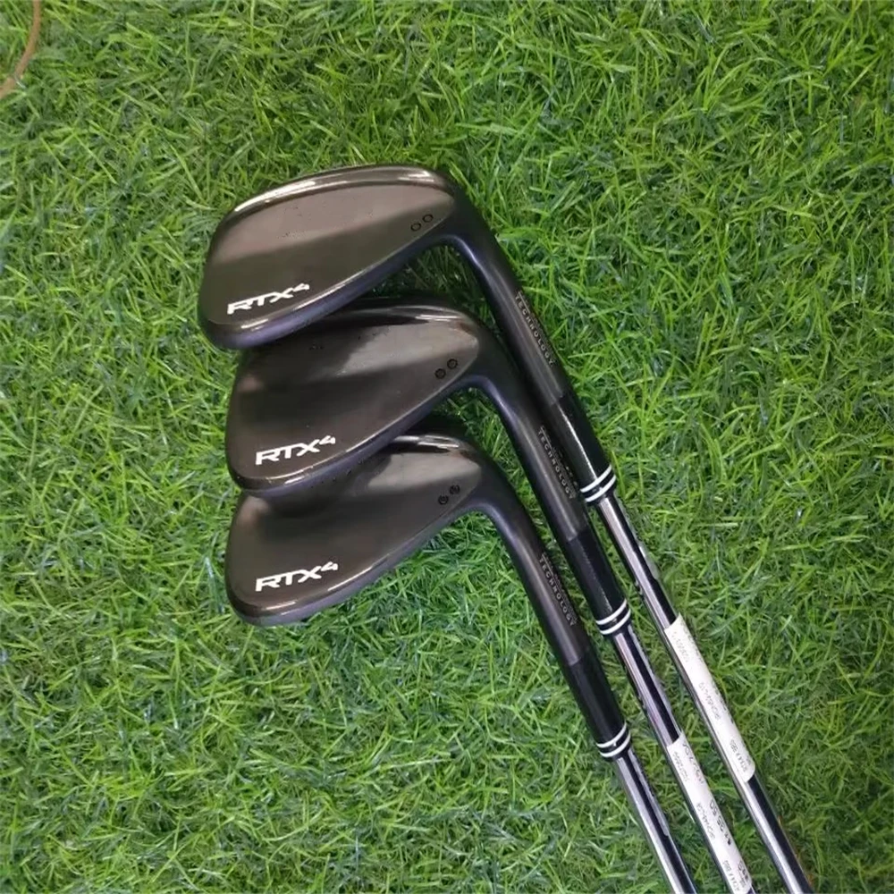 

3PCS RTX4 Black Golf Clubs Wedges 48/50/52/56/58/60/62 R/S Steel Shafts Including Headcovers Fast Shipping