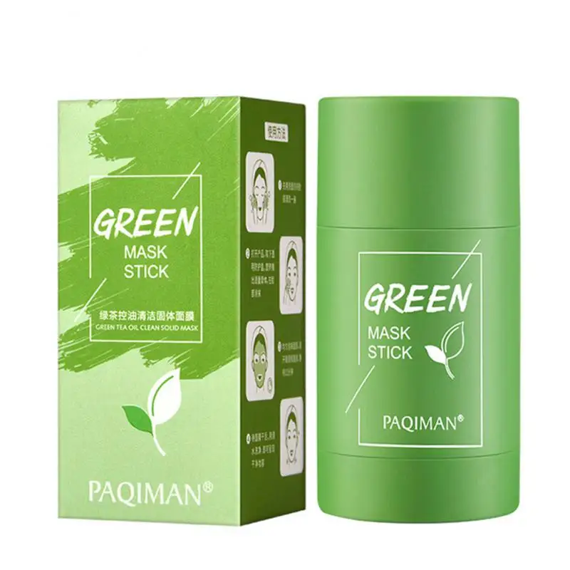 

40g Cleansing Green Tea Bar Mask Cleansing Mud Bar Mask Oil Control Anti Acne Eggplant Skin Care Whitening Shrinkage Pore Acne