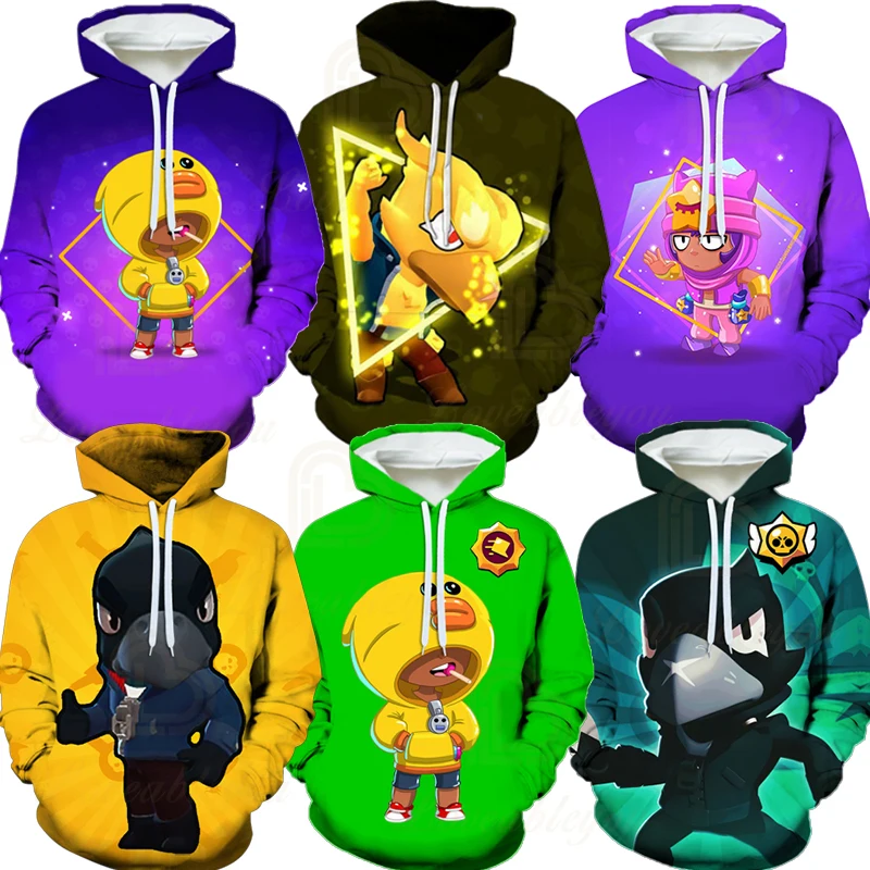 

Games Shark Leon Star, Children's Wear Kids Hoodie Shooting Game 3d Sweatshirt Browlers Boys Girls Tops Hoodies Teen Clothes