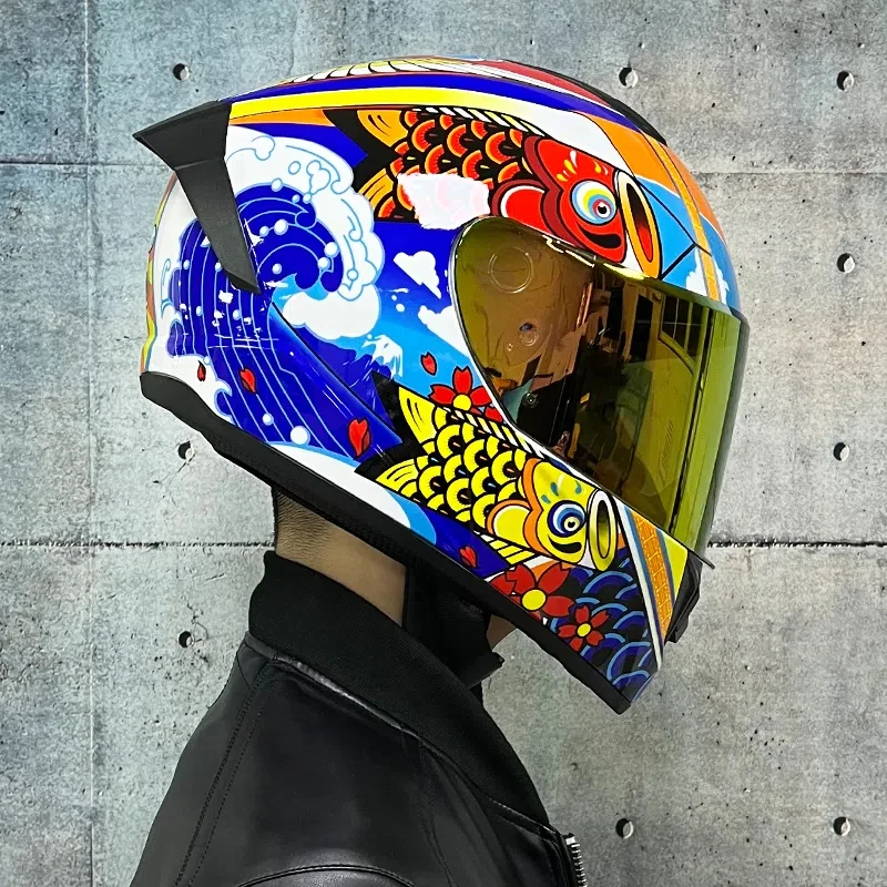 Motorcycle helmet, can be equipped with Bluetooth, full coverage, modular, lovers, ventilation, men and women, driving enlarge