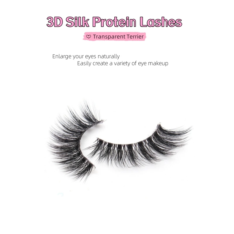 1 пара/коробка 24 стиля 3 D Премиум Шелковый белок натуральные длинные wisly ручной