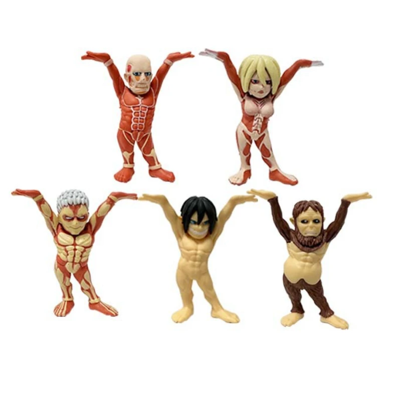 

Attack on Titan Action Figures Q Version The Armored Titan Beast Titan Super Titan Figures Hobbies Anime Model Collection Toys