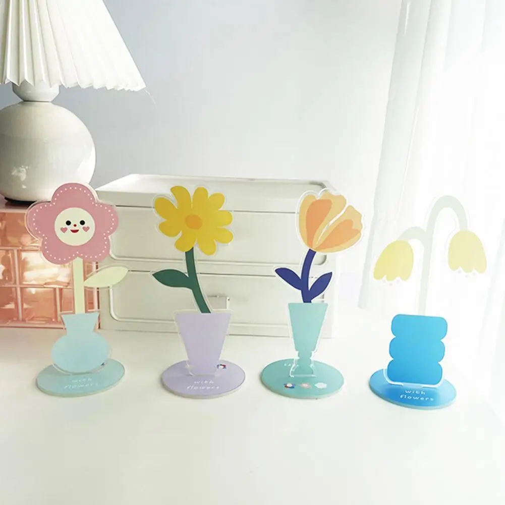 

Stable Base Durable Anti-scratch Name Card Holder Charming Place Card Holder Bright Color for School