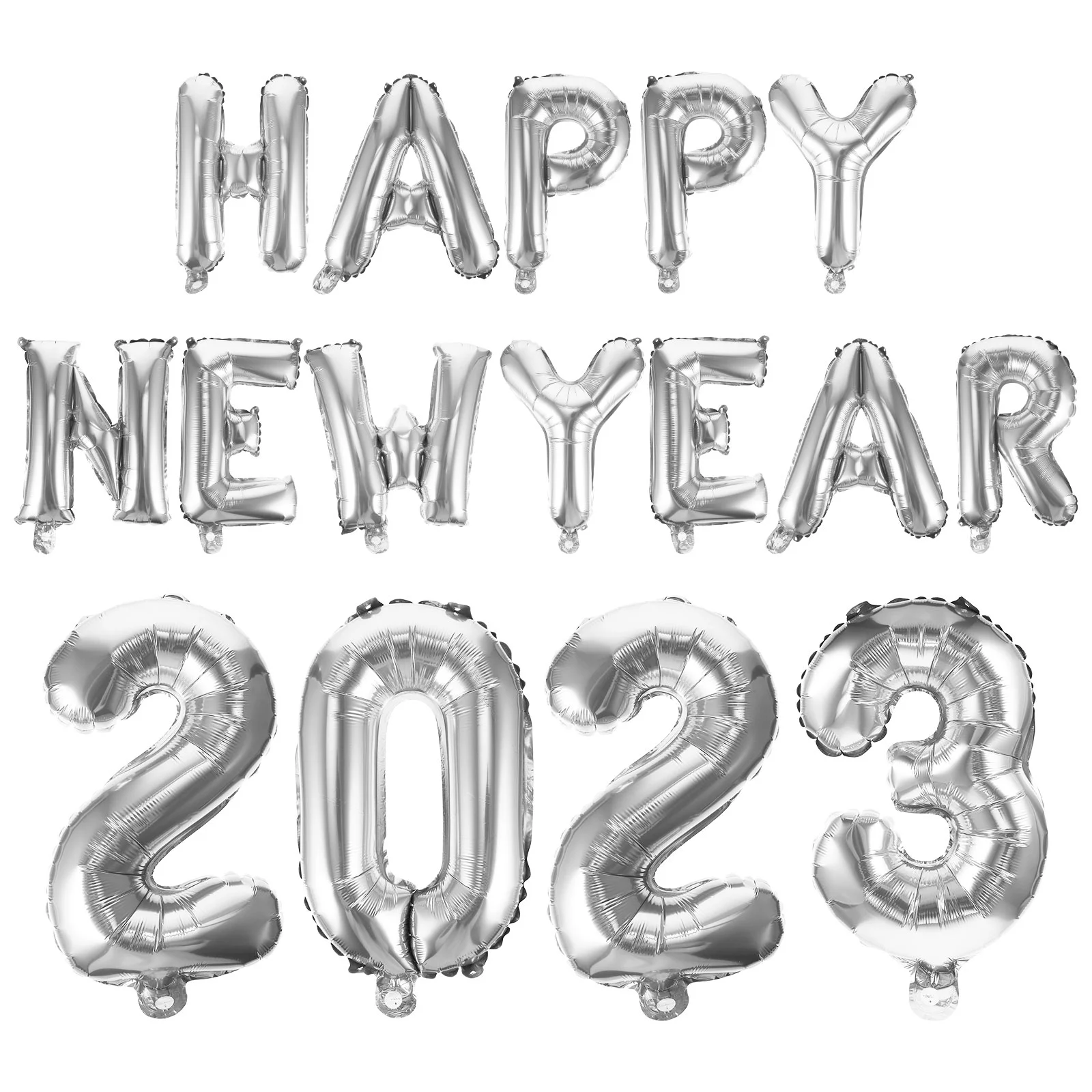 

New Year Balloons Balloon Decorationsbackdrop Foil Setfilm Eve Nye Years Festival Aluminum Garland Star Banner Decorative