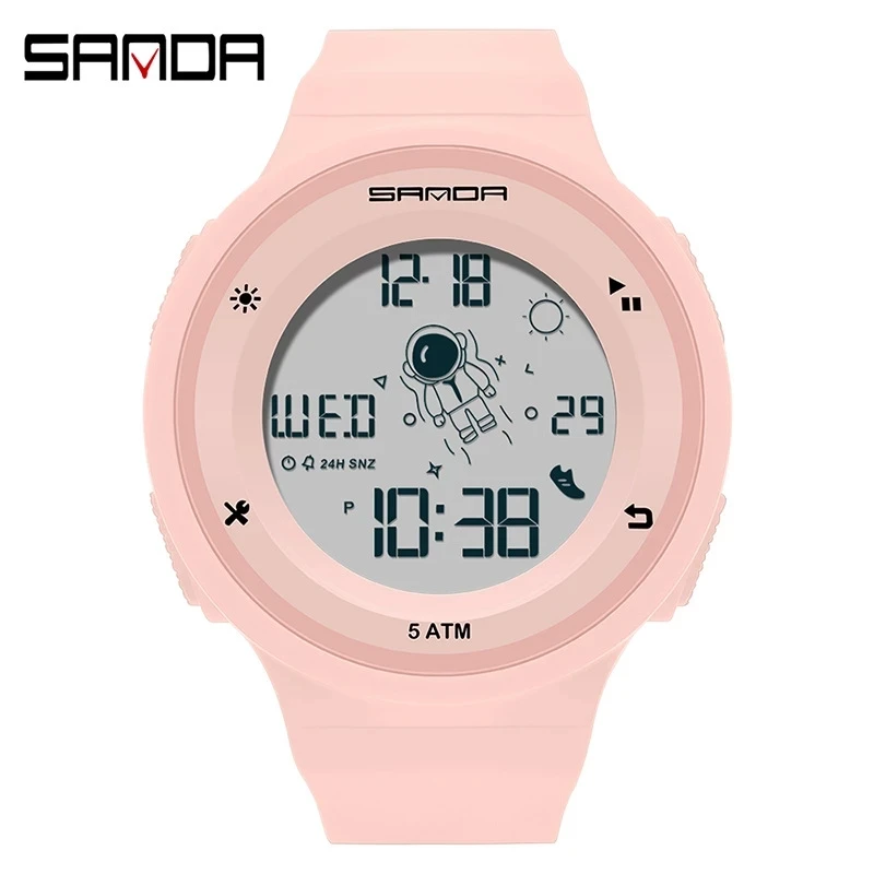 2023 New Fashion Sport Women's Watches Waterproof Digital Watch For Female Clock 5ATM Waterproof Relogio Feminino SANDA 2001 enlarge