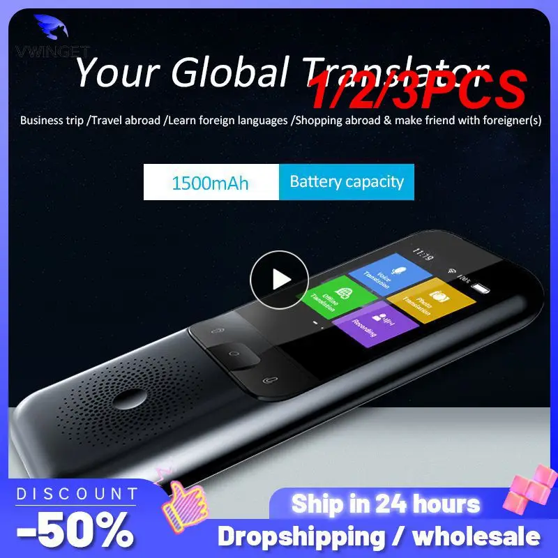 

1/2/3 шт. Новинка T11 Портативный Аудио переводчик 138 язык умный переводчик автономный в режиме реального времени умный голос ИИ голос фото