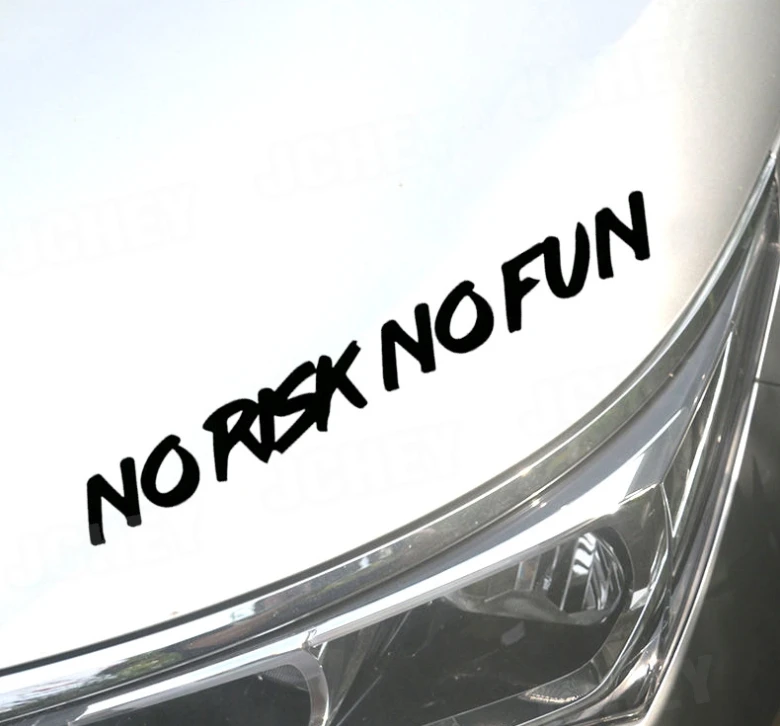 22 см * 2,4 см декоративная наклейка без риска, без развлечений, наклейка на автомобиль, черно-белая виниловая графика, и интересные наклейки на автомобиль