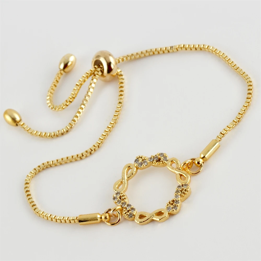 

Infinity figured zircon stone elevator bracelet