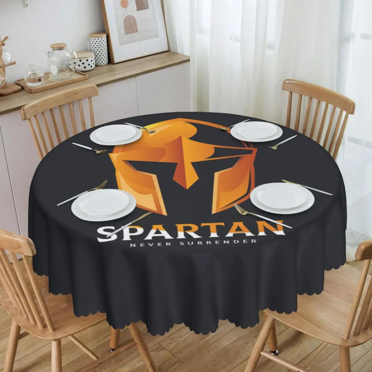 

Round Tablecloth Tablecloth 60 inch Kitchen Dinning Table Cloth Spillproof Table Covers