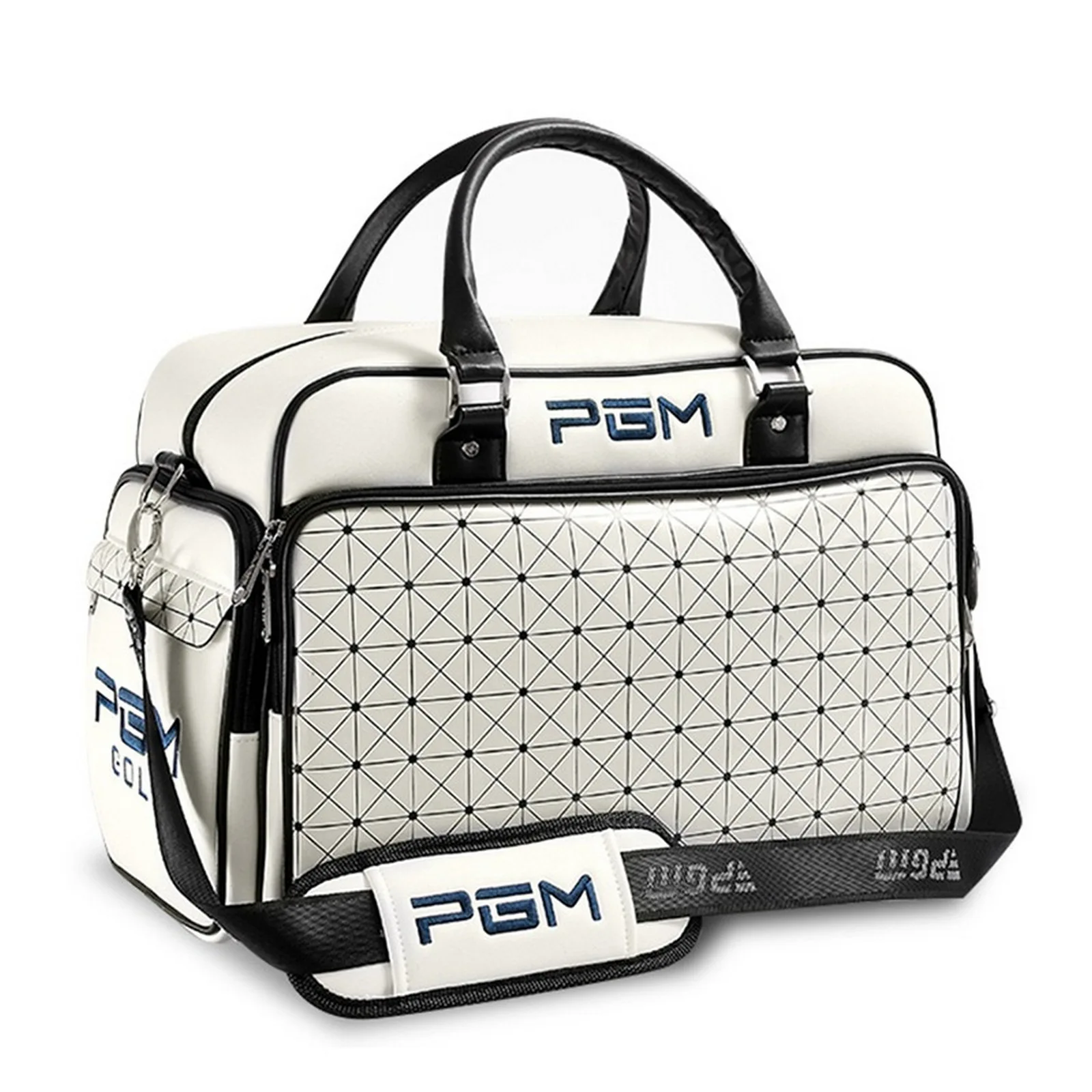 

Golf Bags Large Capacity Double Layer PU Waterproof Clothing Shoes Sports Handbags Golf Sports Supplies Storage Pouch