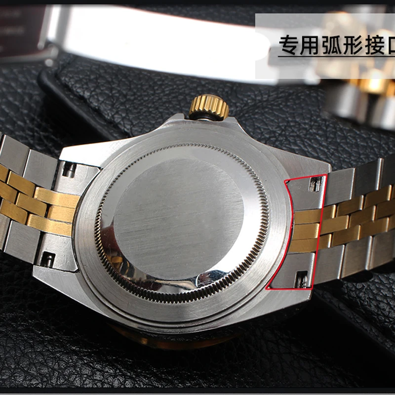 Watch Accessories Band FOR Rolex Daytona Water Ghost Submariner Watch Bracelet Chain 20mm Solid Stainless Steel Watch Strap