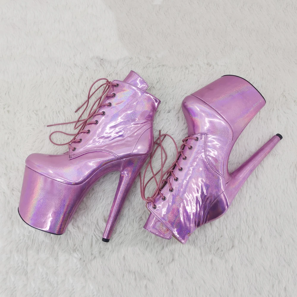 Leecabe 20cm/8inches PU upper  Fashion High Heel platform   Pole Dancing boots