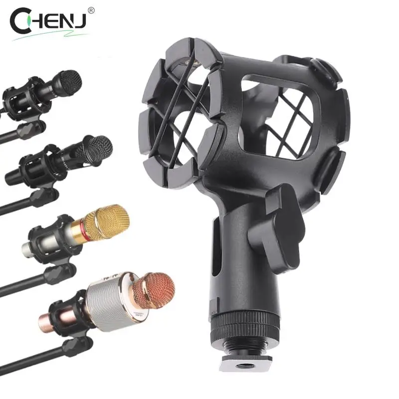 

Small Hand-Held Microphone Shock Mount Camera Universal Microphone Suspension Shock Mount for Camera Shoes and Boompoles