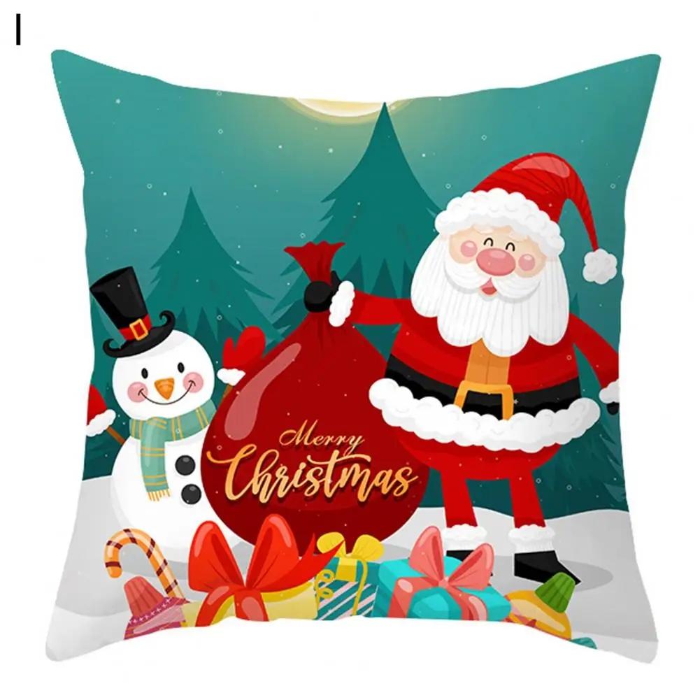 

Beautiful Pillowcase Anti-pilling Wear-resistant Christmas Home Decor Pillow Case Non-shrink Throw Pillow Case for Bedroom