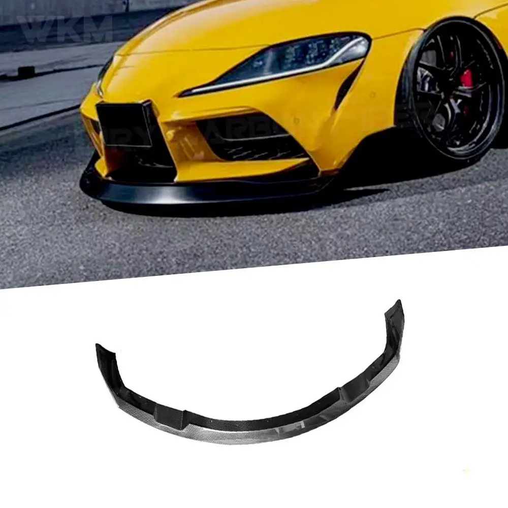 Высококачественный передний бампер из углеродного волокна для Toyota Supra 2019-2020 FRP Car A