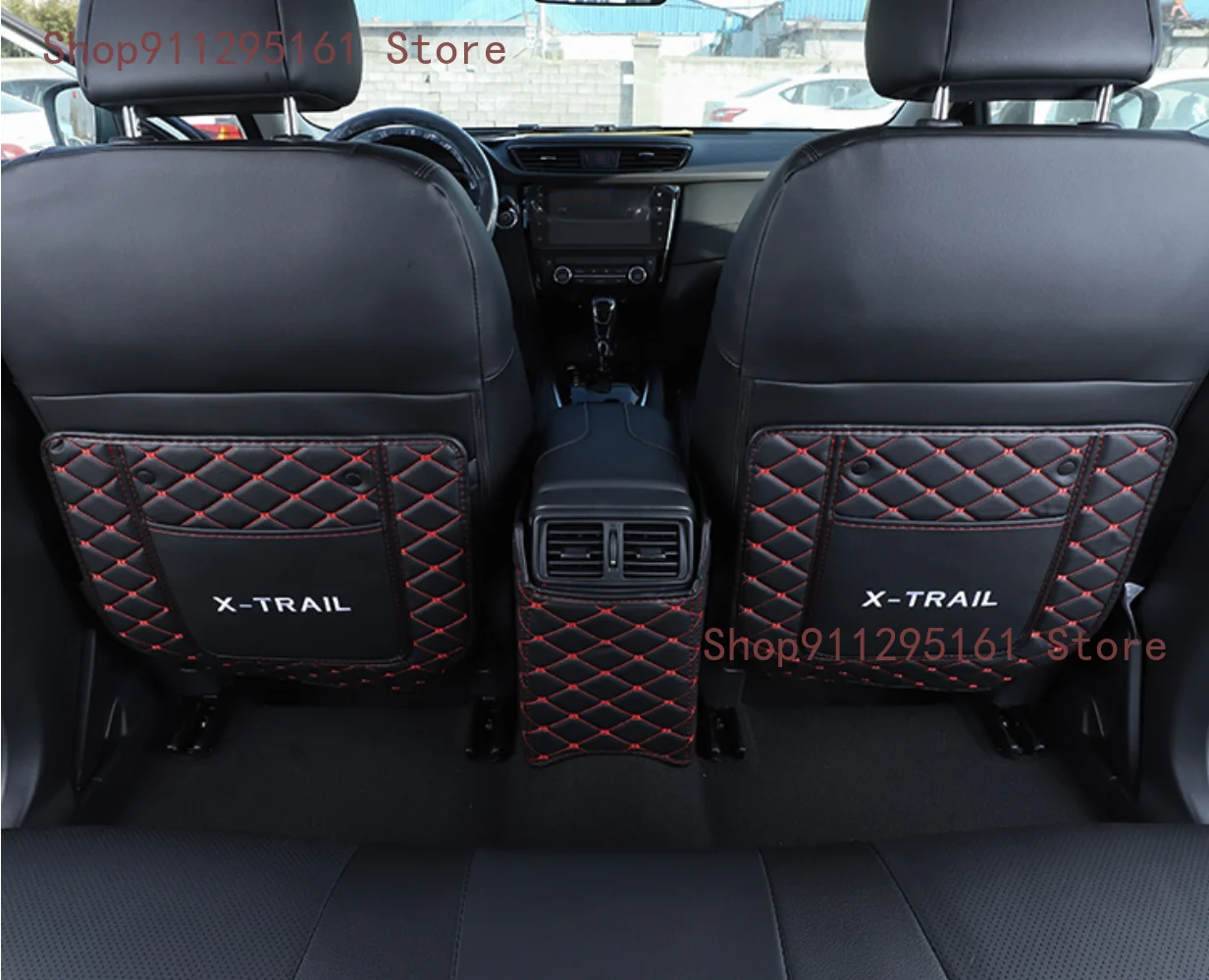 

Car armrest box Back row anti kicking pad holster Artificial Leather For Nissan X-Trai T32 2014-2021