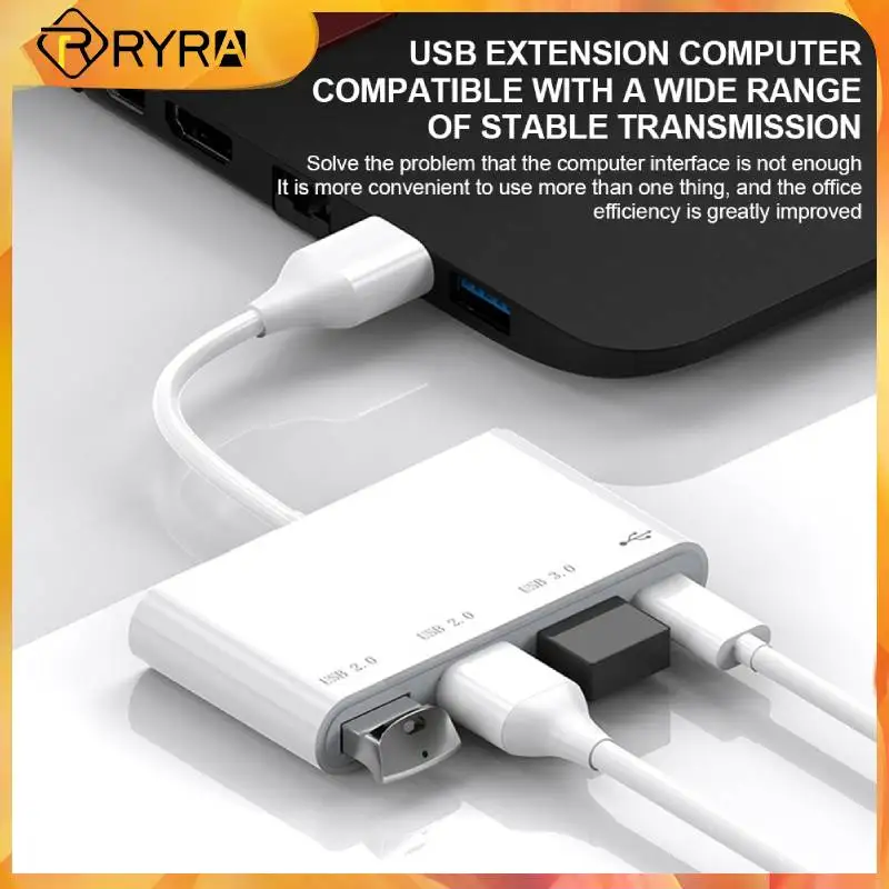 

RYRA 4 In 1 USB3.0/2.0 Hub Multi-Port Splitter Adapter Docking Stations Type C HUB Expansion Dock Extender USB C Hub PC Laptop