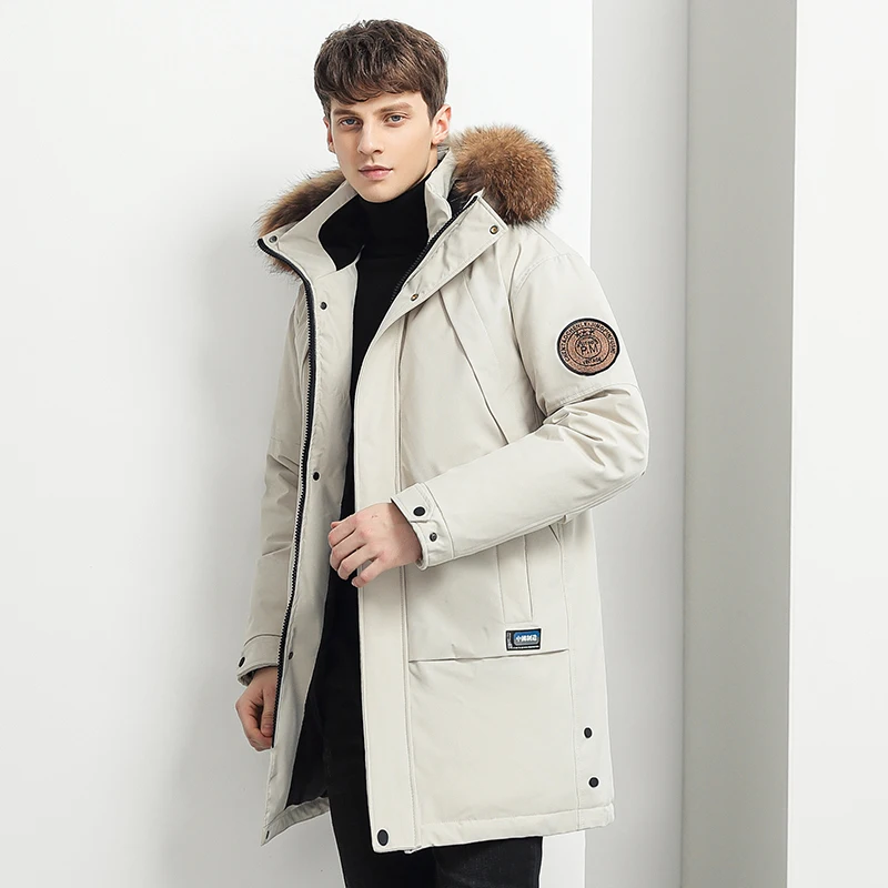 2022 Autumn Winter New Thickened Warm Windproof Hooded Jacket Men Fashion Casual Parka Coat Men Military Cargo Down Jacket Men